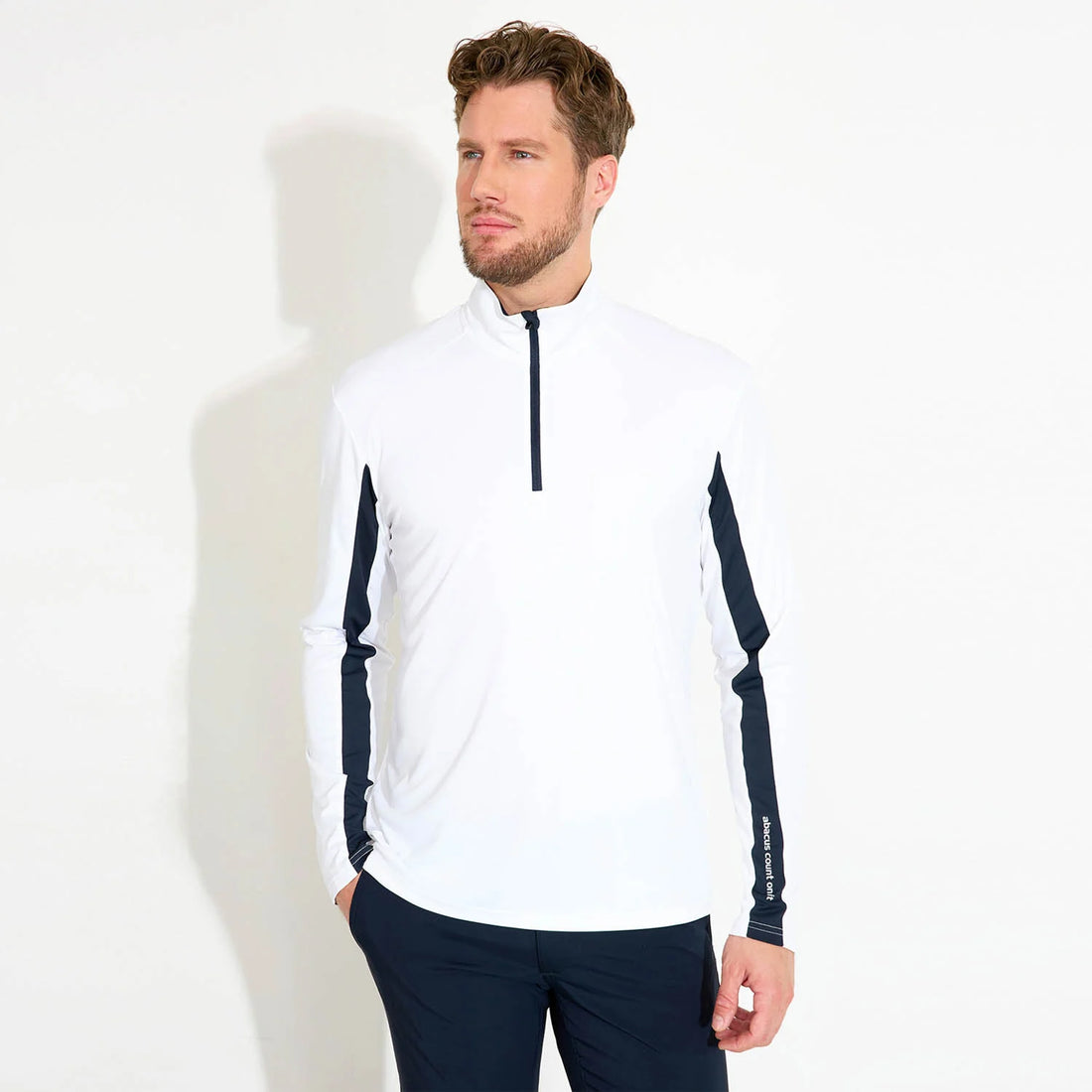 Mens Aloha UV Longsleeve Vit/Navy