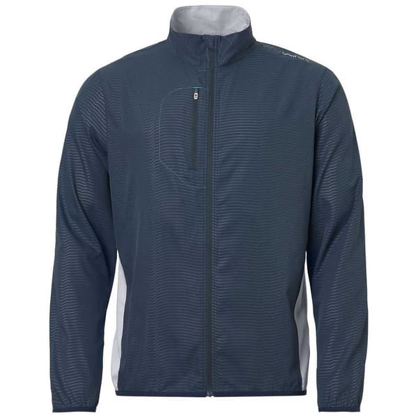 Mens Lanark stretch windjacket - navy/lt.grey