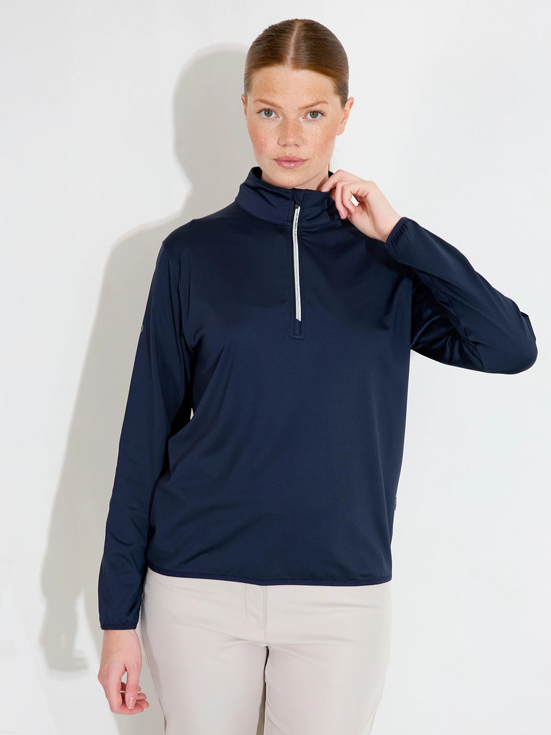 Lds Cradoc Halfzip Flecce - Navy
