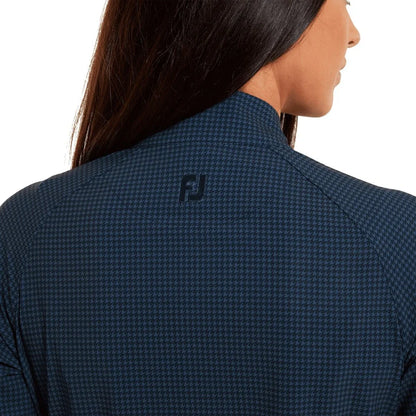 FOOTJOY LADIES HOUNDSTOOTH PRINT WOVEN GOLF JACKET