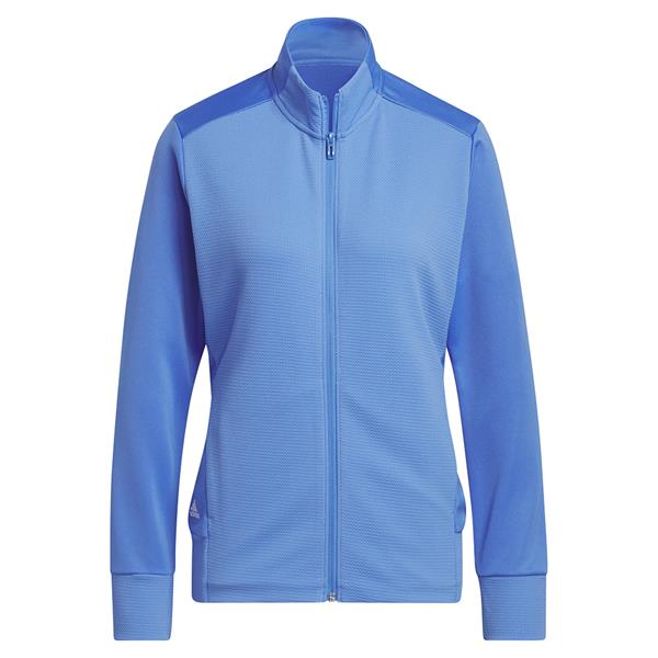 Ladies Textured Full Zip Jacket Blue Fusion