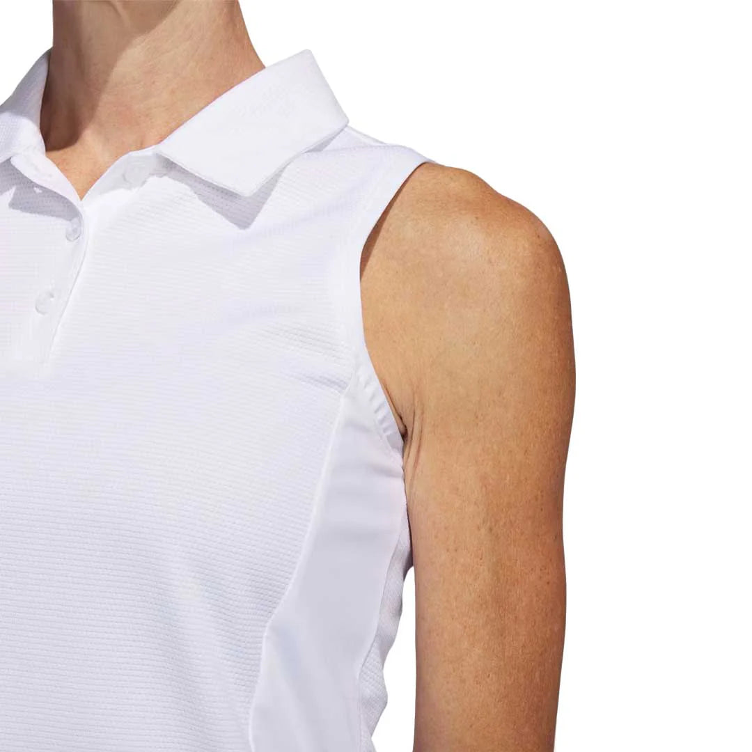 Adidas Texture Sleeveless Polo Dam