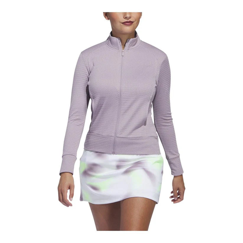 ADIDAS LADIES ULTIMATE365 TEXTURED GOLF MIDLAYER Lila