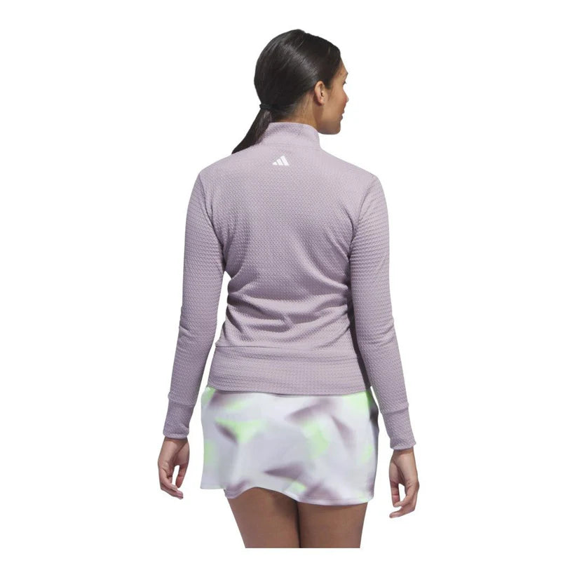 ADIDAS LADIES ULTIMATE365 TEXTURED GOLF MIDLAYER Lila