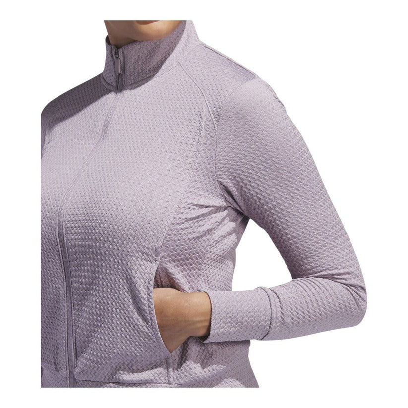 ADIDAS LADIES ULTIMATE365 TEXTURED GOLF MIDLAYER Lila