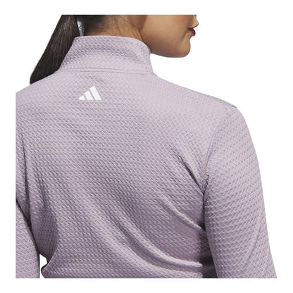 ADIDAS LADIES ULTIMATE365 TEXTURED GOLF MIDLAYER Lila