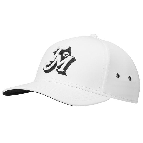 RETRO METAL EYELET HAT - White