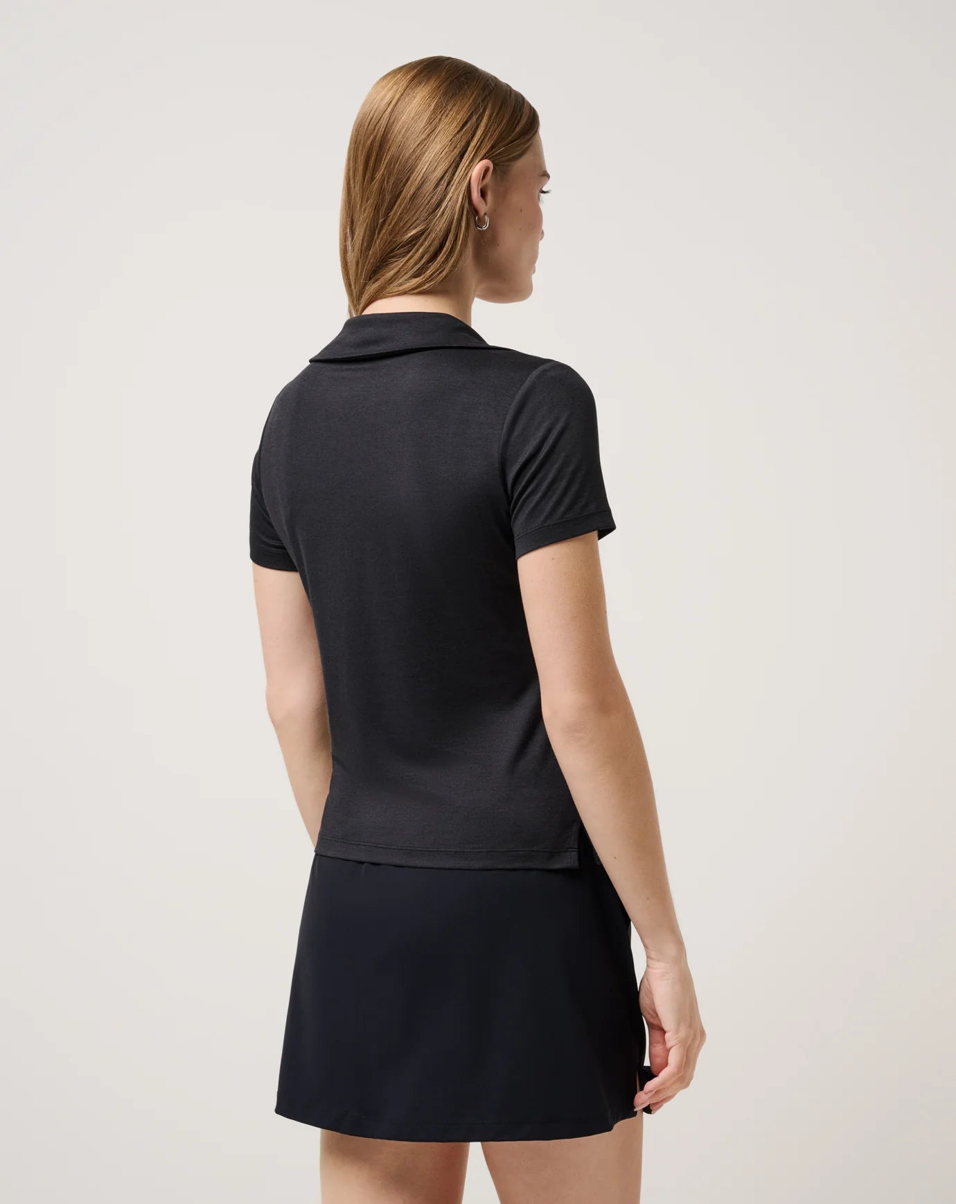 Skyloft Light SS polo - Heather Black