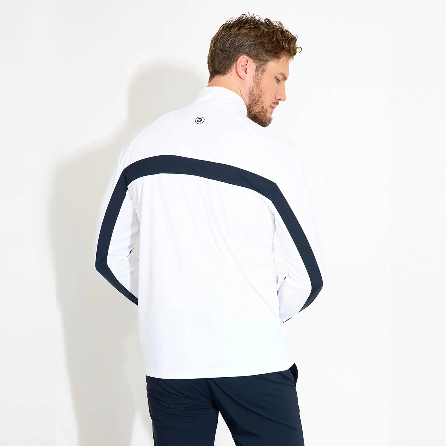 Mens Aloha UV Longsleeve Vit/Navy