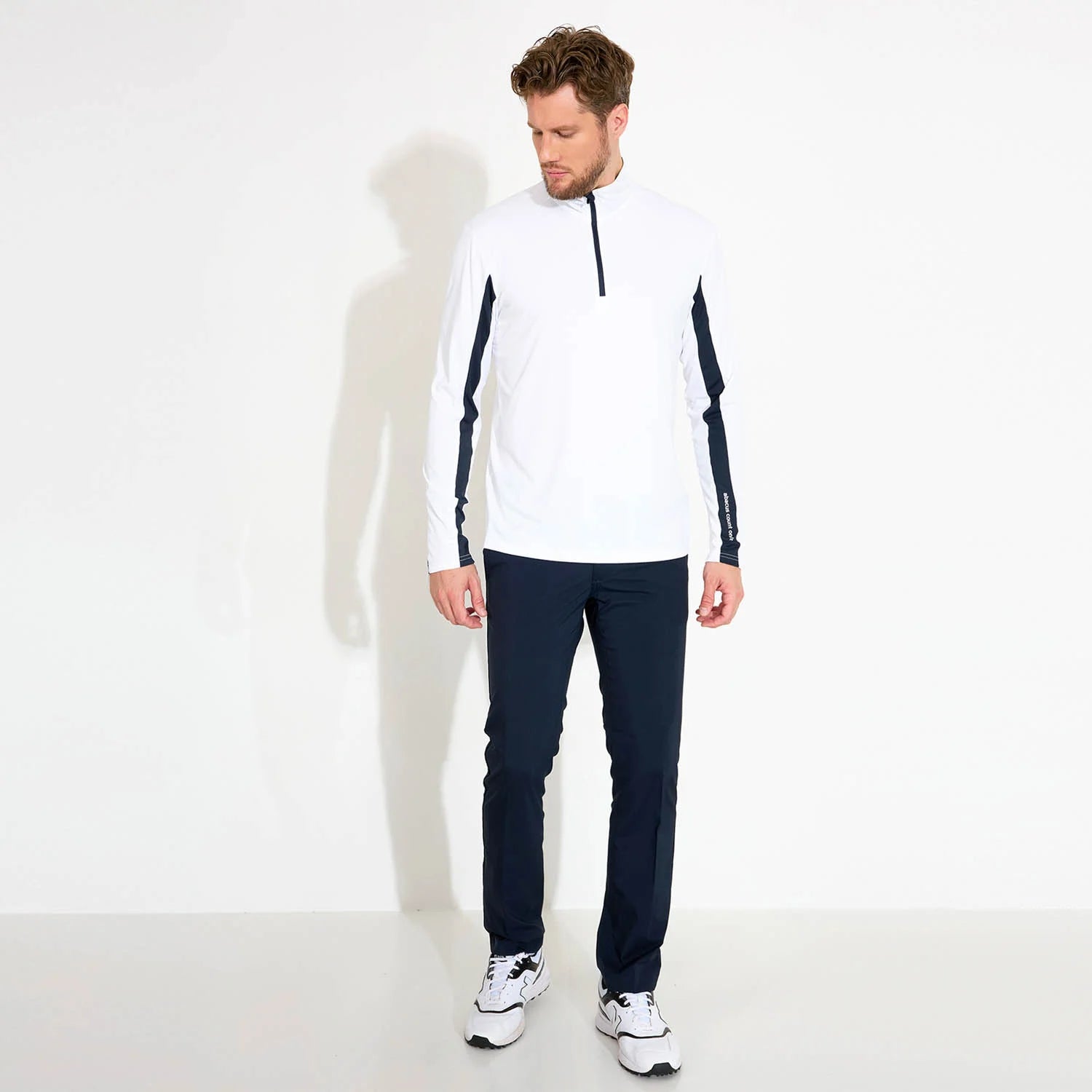 Mens Aloha UV Longsleeve Vit/Navy