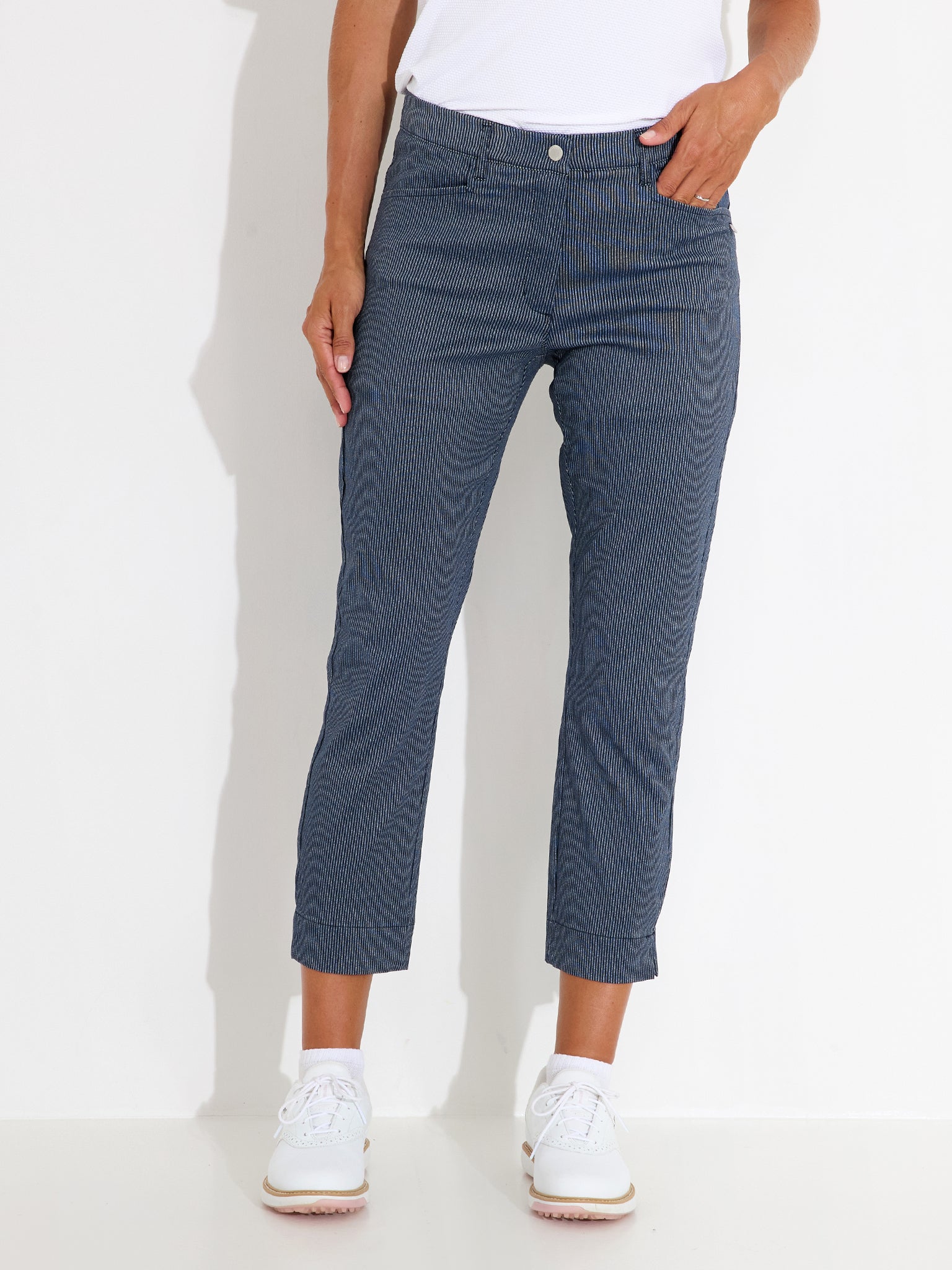 Lds Bovey 7/8 Byxor - Navy