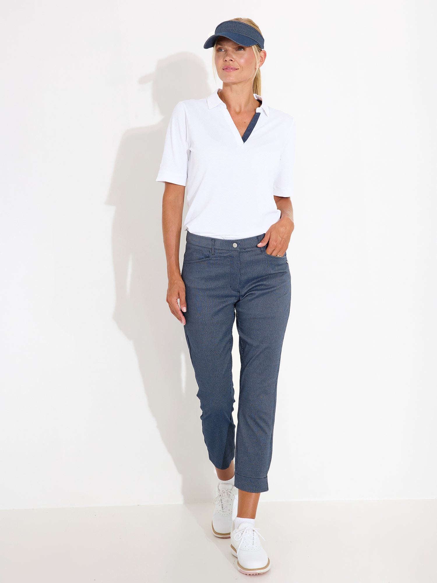 Lds Bovey 7/8 Byxor - Navy