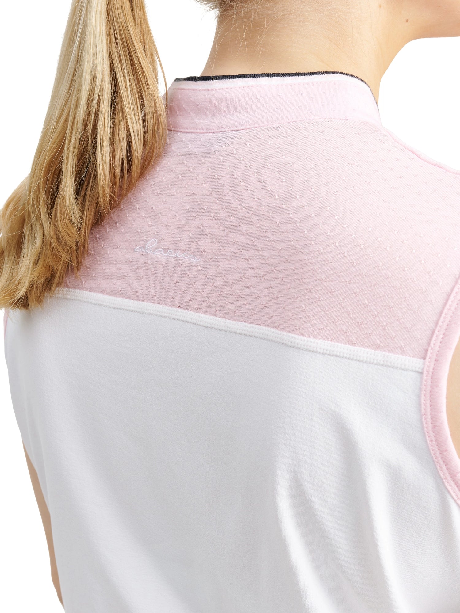 Lds Erin loosefit sleeveless - begonia/white