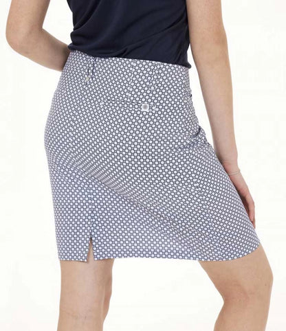Func Factory Skort Thea Marinblå Print