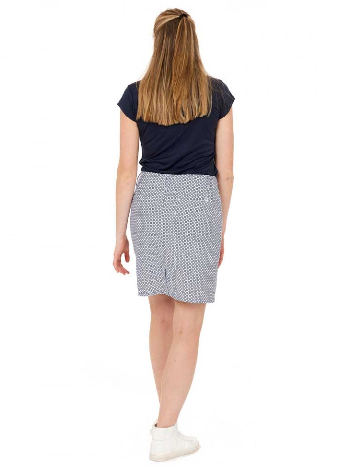 Func Factory Skort Thea Marinblå Print