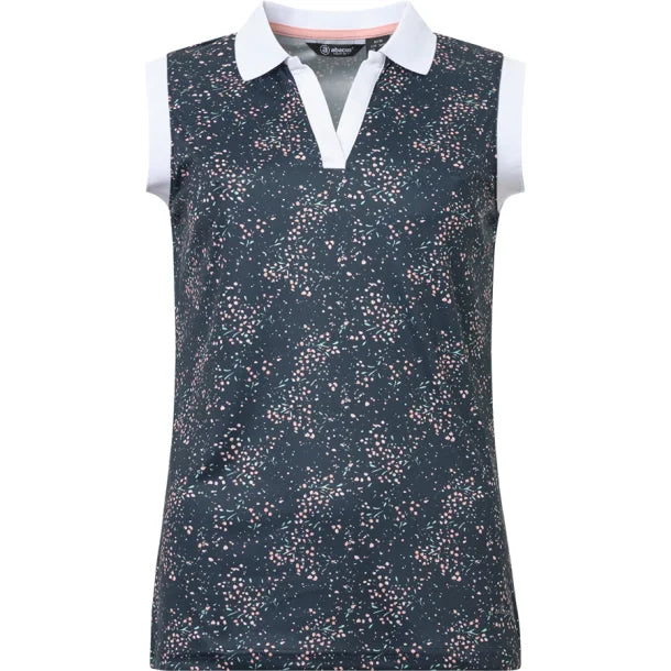 Lds Juliet Sleeveless - Navy Floral