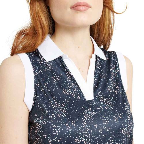Lds Juliet Sleeveless - Navy Floral