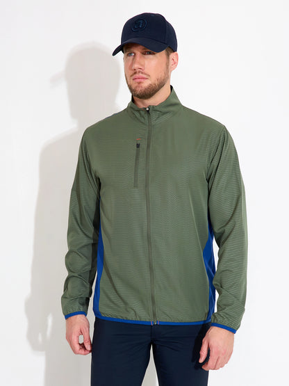Mens Lanark Stretch Windjacket Grön/Navy