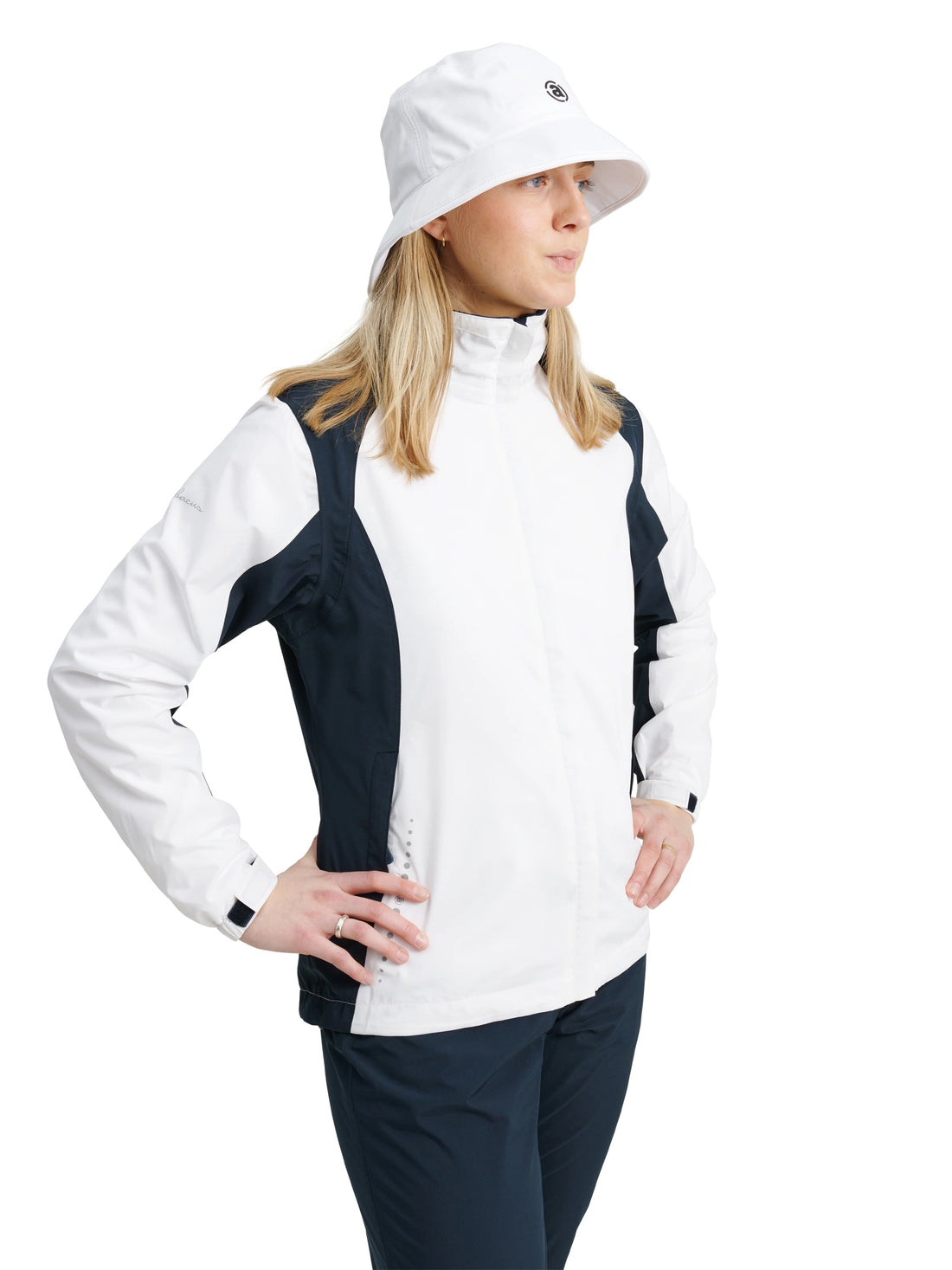 Lds Links Stretch Regnjacka -  Vit/Navy