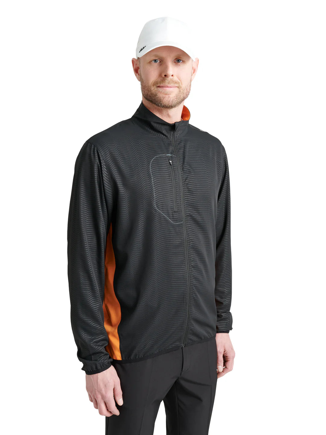 Mens Lanark Stretch Vindjacka Svart- Mandarin