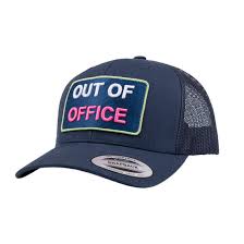 Trucker-keps - Out Of Office - blå