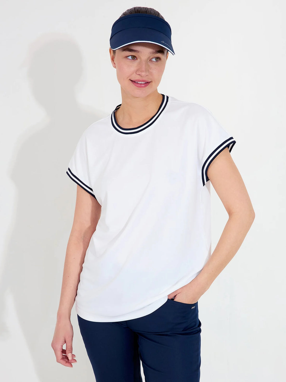 Lds Peggy Loosefit cupsleeve - Vit