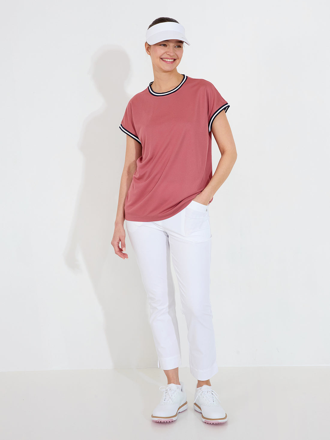 Lds Peggy Loosefit Cupsleeve - Dusty Rose