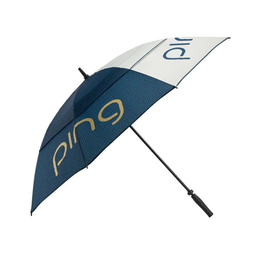 G Le3 Ladies 62&quot; Paraply - Navy/Gold