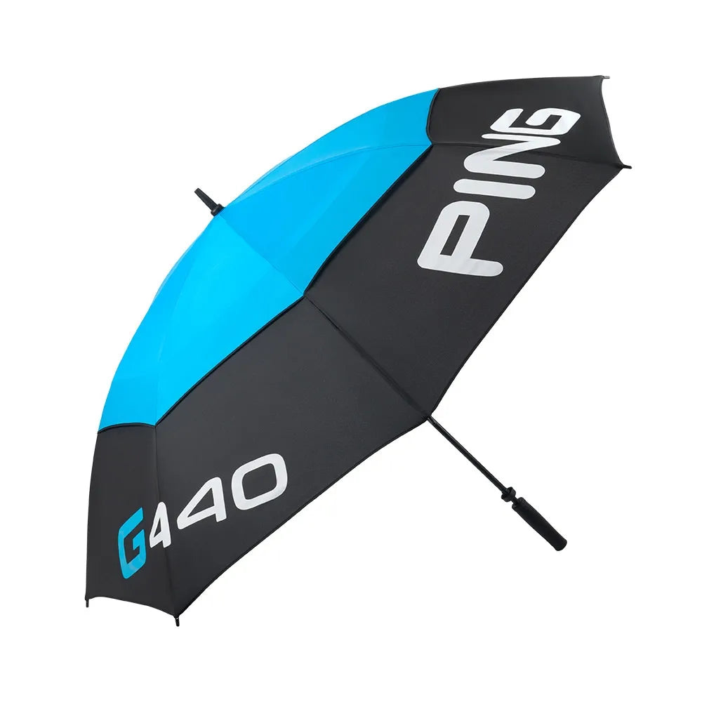 G440 Double Canopy Paraply 68&quot; - Blue/Black