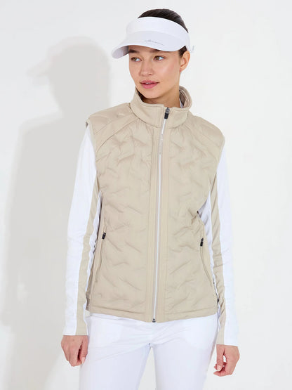 Lds Portrush Hybrid vest - Sand