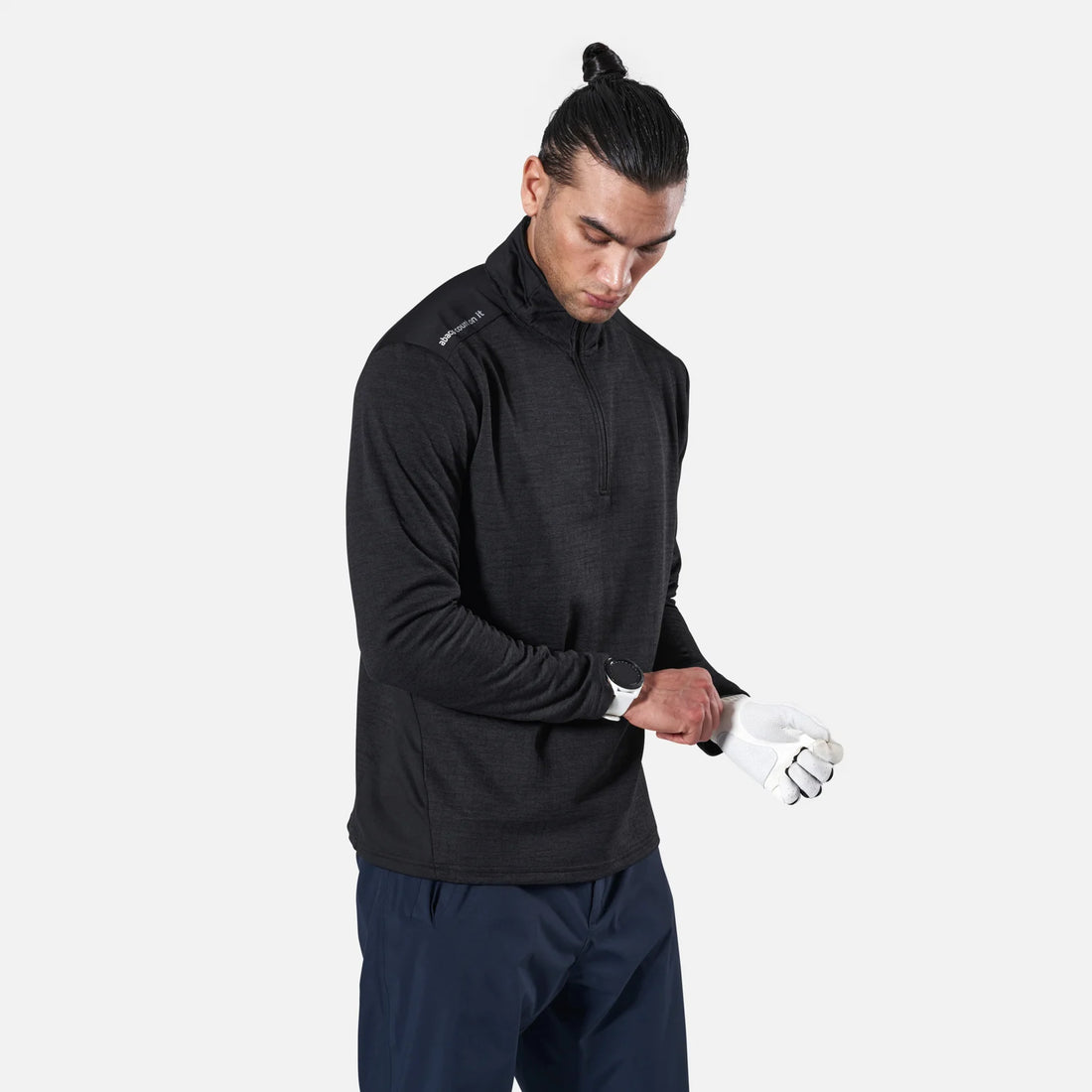 Mens Sunningdale halfzip Black