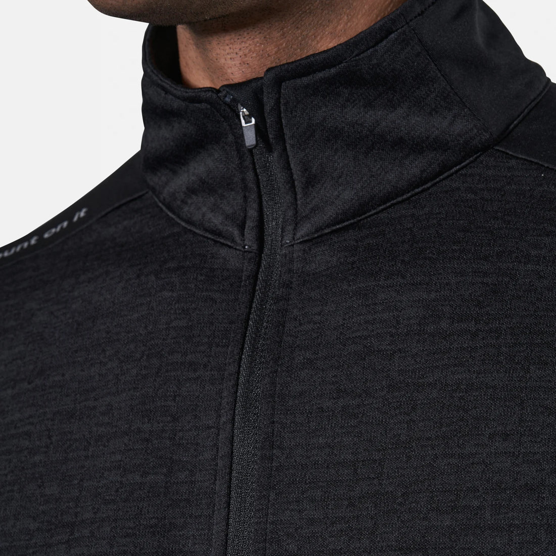 Mens Sunningdale halfzip Black